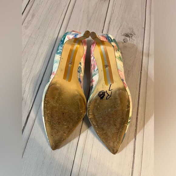 Sam Edelman 8 Hazel Pastel Tie Dye Pointe Toe Pump Heels - Picture 6 of 6